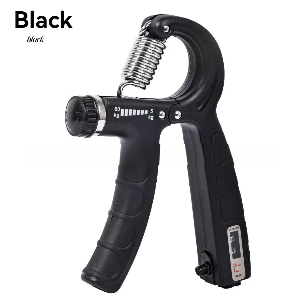 5-60kg Adjustable Hand Grip Strength Strengthener Trainer Full Set With Counter Wrist Forearm And Hand Exerciser For Muscle