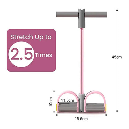 Fitness Resistance Bands 4-Tube Yoga Pedal Puller